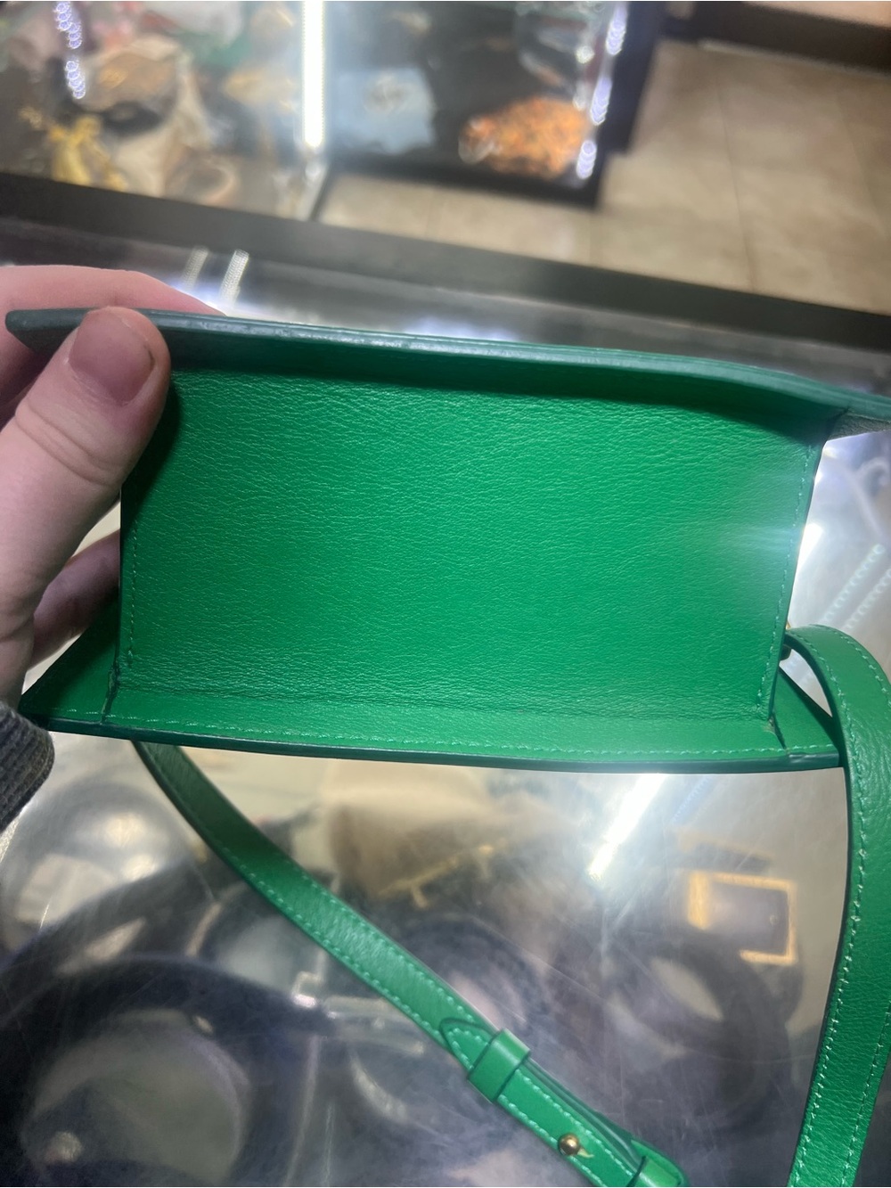 Jacquemus Emerald Green Mini Top-Handle Le Chiquito Crossbody - Picture 6 of 12